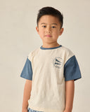 Rylee & Cru Natural Nautical Flag Contrast Short Sleeve Tee