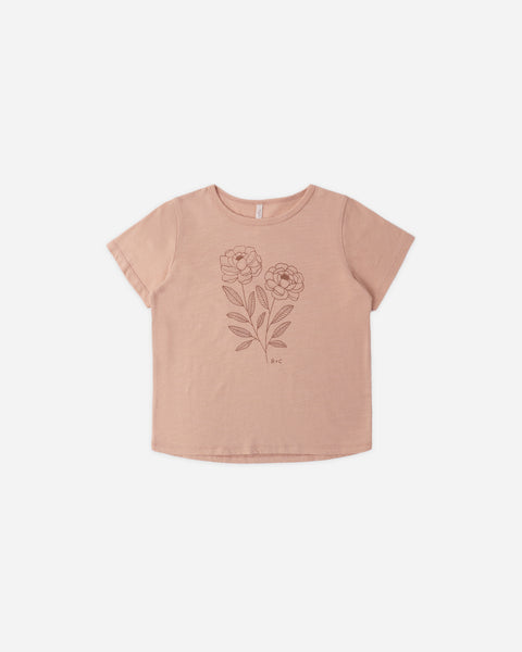 Rylee & Cru Melon Peony Basic Tee
