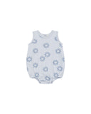 Rylee & Cru Light Blue Suns Bubble Romper