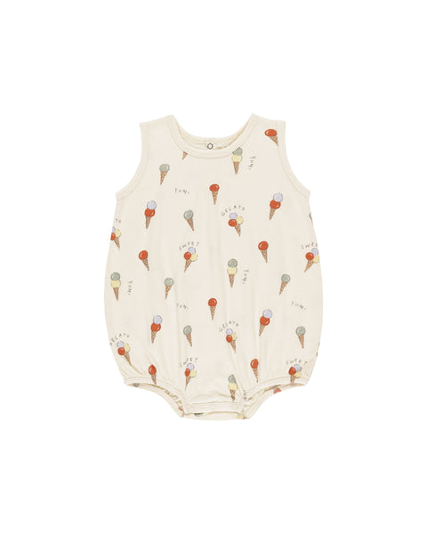 Rylee & Cru Natural Gelato Bubble Romper