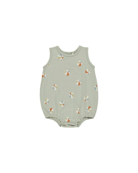 Rylee & Cru Sage Beach Balls Bubble Romper