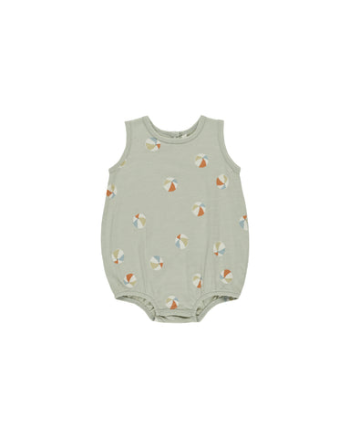 Rylee & Cru Sage Beach Balls Bubble Romper