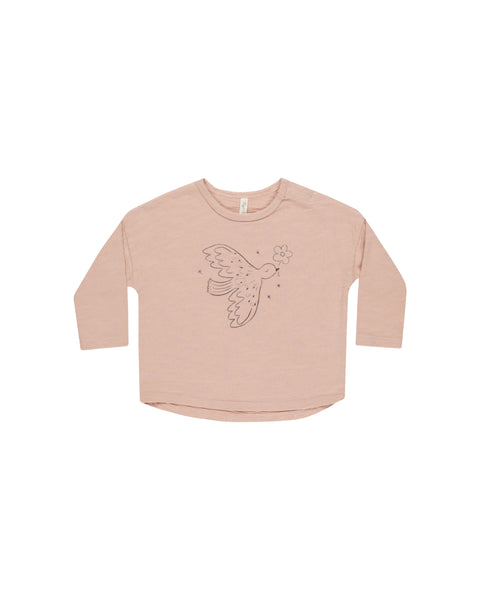 Rylee & Cru Rose Dove Long Sleeve Tee