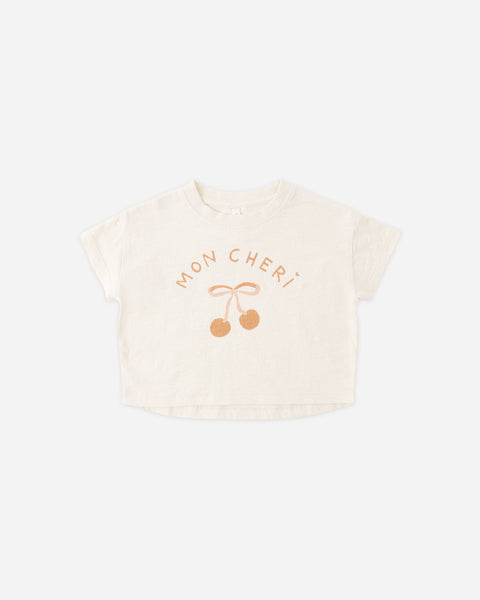 Rylee & Cru Natural Mon Cheri Boxy Tee