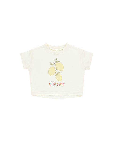 Rylee & Cru Ivory Limone Boxy Tee