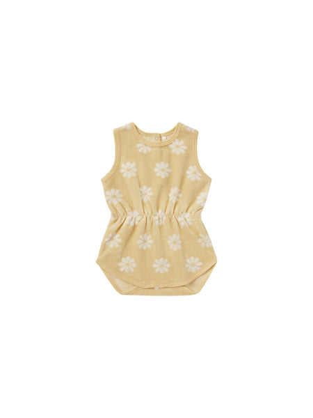 Rylee & Cru Yellow Daisy Cinch Playsuit