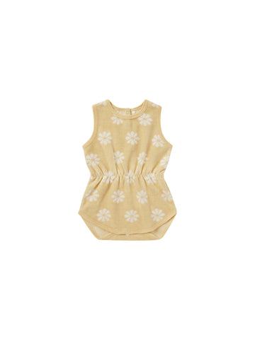 Rylee & Cru Yellow Daisy Cinch Playsuit