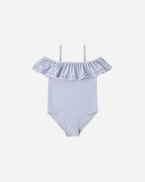 Rylee & Cru Periwinkle Off The Shoulder One-Piece
