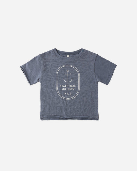 Rylee & Cru Marine Beach Days Raw Edge Tee