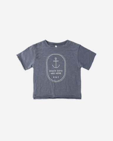 Rylee & Cru Marine Beach Days Raw Edge Tee