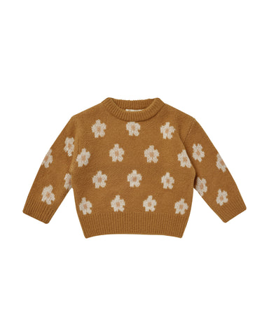 Rylee & Cru Brass Fleur Knit Sweater