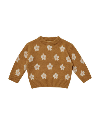 Rylee & Cru Brass Daisy Fleur Sweater + Bloomer Set