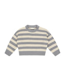 Rylee & Cru Natural Dusty Blue Stripe Aspen Sweater + Bloomer Set