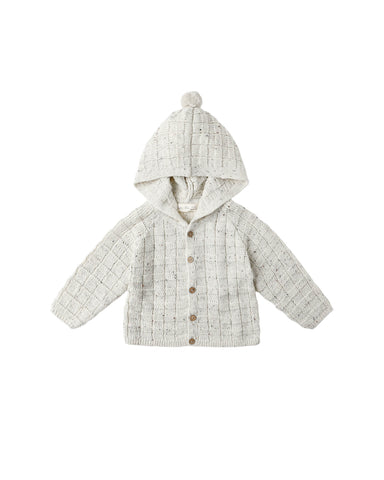 Rylee & Cru Oatmeal Speckle Tassel Cardigan + Pant Set