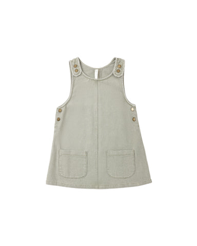 Rylee & Cru Dark Sage Odette Overall Dress