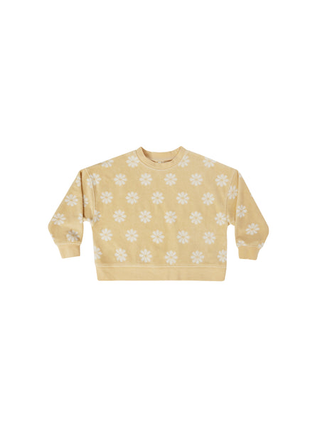 Rylee & Cru Yellow Daisy Boxy Pullover