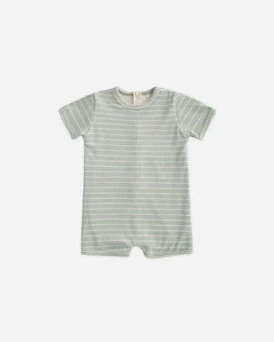Rylee & Cru Seafoam Stripe Shorty One-Piece