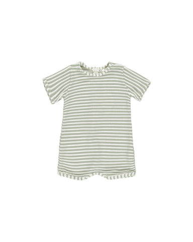 Rylee & Cru Sage Stripe Shorty One-Piece