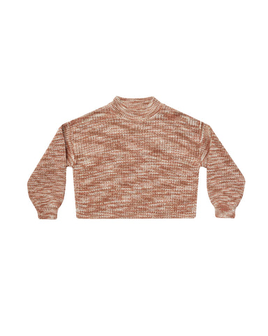 Rylee & Cru Heathered Spice Sweater + Short Set