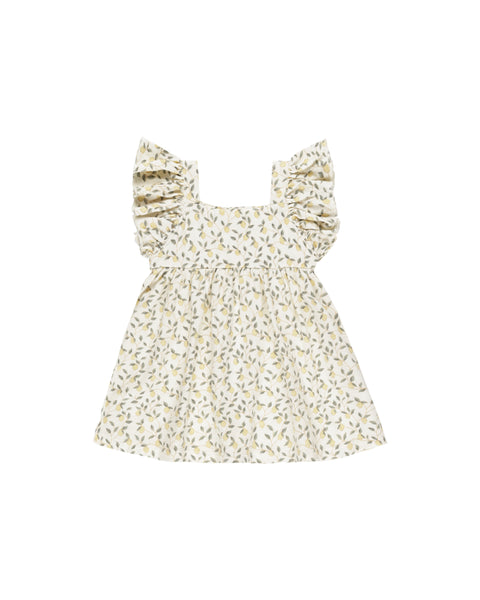 Rylee & Cru Ivory Lemons Mariposa Dress