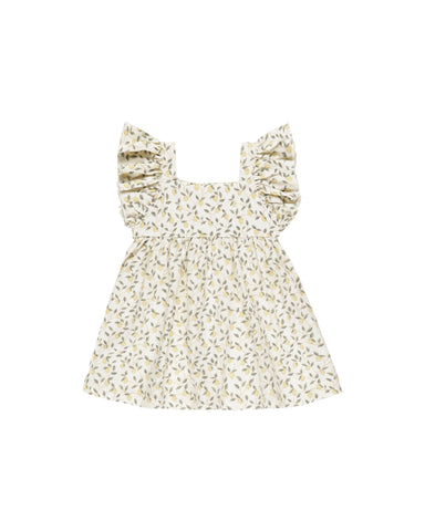 Rylee & Cru Ivory Lemons Mariposa Dress