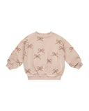 Rylee & Cru Blush Bows Relaxed Sweat Set