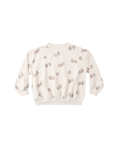 Rylee & Cru Petal Owls Sweat Set