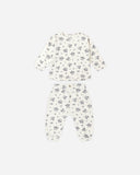 Rylee & Cru Natural Blue Floral Tee + Pant Set