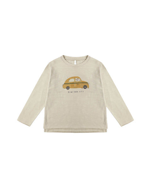 Rylee & Cru Stone Taxi Raw Edge Long Sleeve Tee
