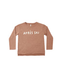 Rylee & Cru Clay Apres Ski Raw Edge Long Sleeve Tee