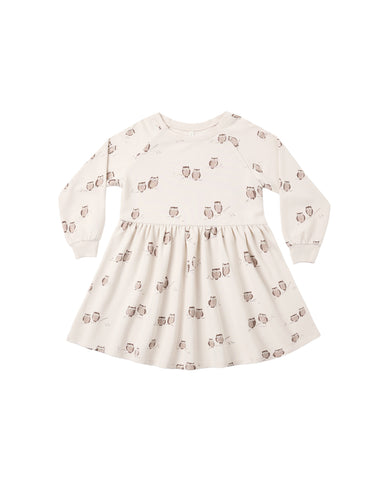 Rylee & Cru Petal Owls Raglan Dress