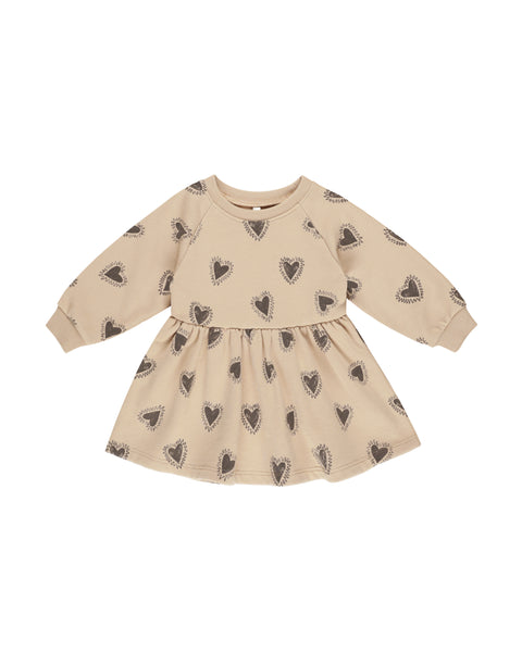 Rylee & Cru Sand Hearts Raglan Dress