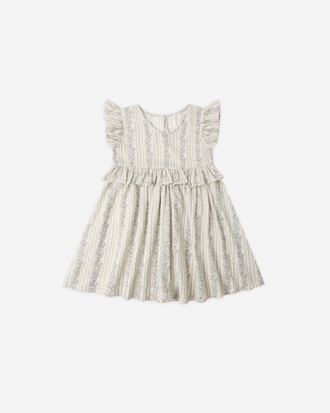 Rylee & Cru Natural Blue Floral Brielle Dress