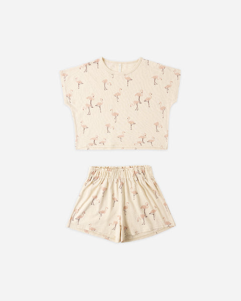 Rylee & Cru Shell Flamingo Raegan Set