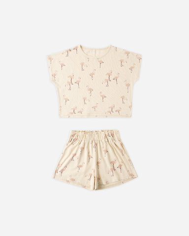 Rylee & Cru Shell Flamingo Raegan Set