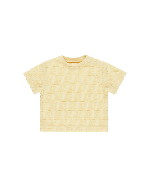 Rylee & Cru Yellow Waves Relaxed Terry Tee