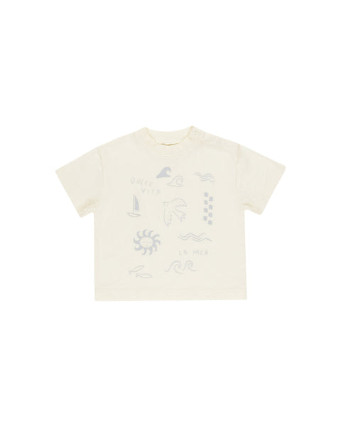 Rylee & Cru Ivory Dolce Vita Relaxed Tee