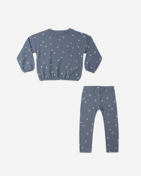 Rylee & Cru Marine Starfish Spongey Knit Set
