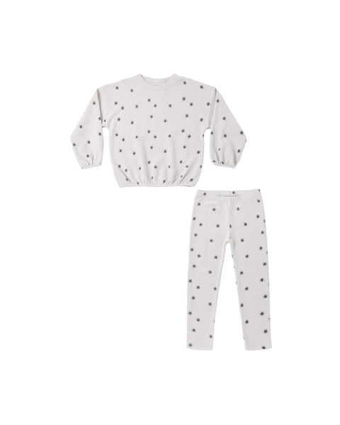 Rylee & Cru Fog Stars Spongey Knit Set