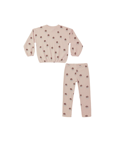 Rylee & Cru Petal Daisy Spongey Knit Set