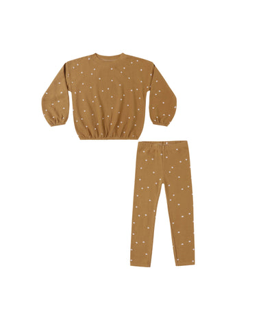 Rylee & Cru Golden Stars Spongey Knit Set