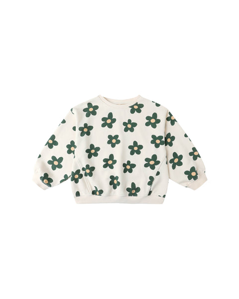 Rylee & Cru Natural Daisy Oversized Sweatshirt