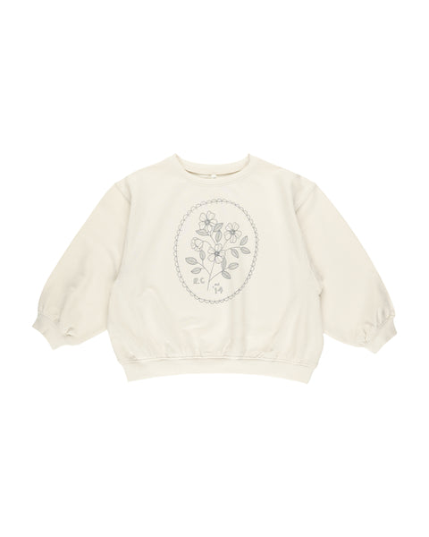 Rylee & Cru Natural Wildflower Oversized Sweatshirt