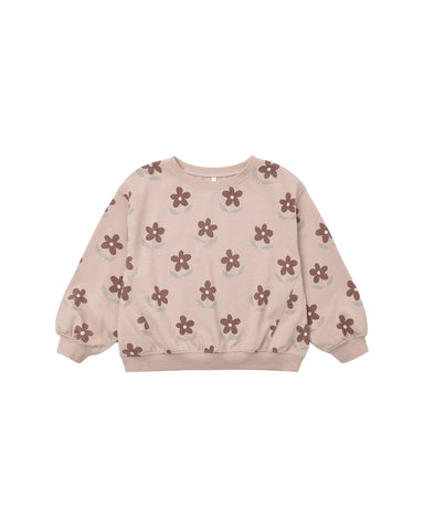 Rylee & Cru Rosewood Daisy Oversized Sweatshirt