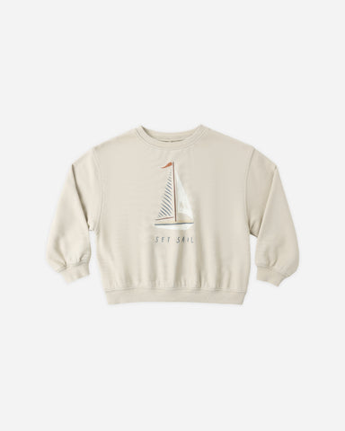 Rylee & Cru Pebble Set Sail Oversized Sweatshirt