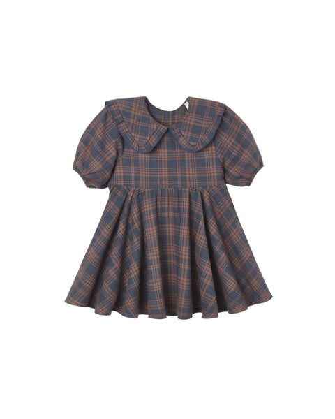 Rylee & Cru Midnight Plaid Camille Dress