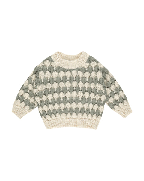 Rylee & Cru Natural Laurel Stripe Bubble Knit Sweater