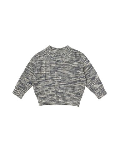 Rylee & Cru Heathered Slate Sweater + Bloomer Set
