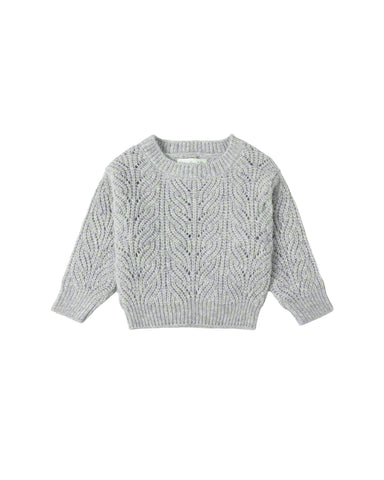 Rylee & Cru Dusty Blue Shiloh Sweater