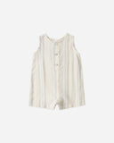 Rylee & Cru Natural Sea Stripe Maverick Romper